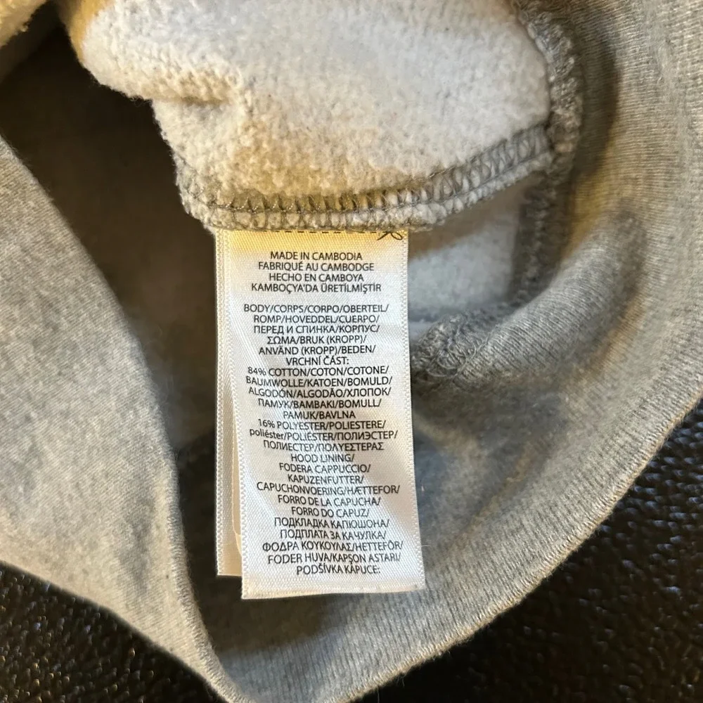 Polo Ralph Lauren‎ Full Zip Hoodie Sweatshirt Pony Logo Gray Youth Small (8)
